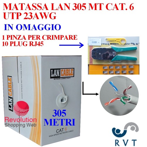 Matassa cavo lan utp - matassa, 305