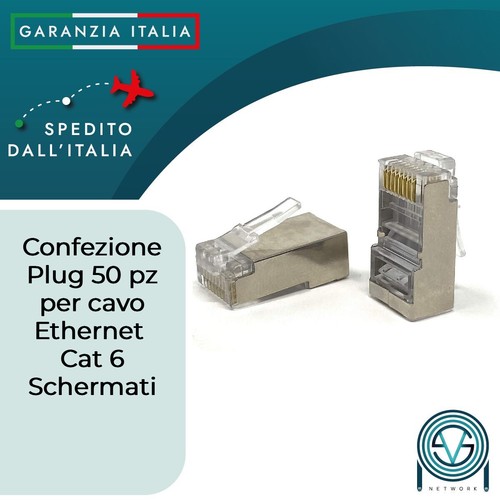 Plug rj45 connettori 50 - rj-45,