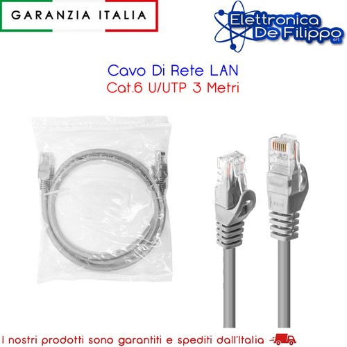 Cavo rete lan - cat.6, u/utp