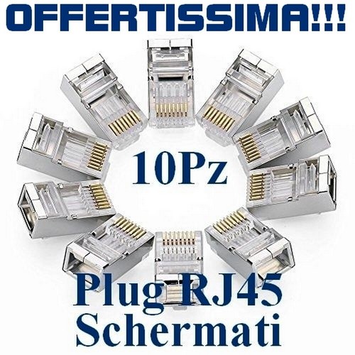 Connettore schermato rj45 plug - rj45,